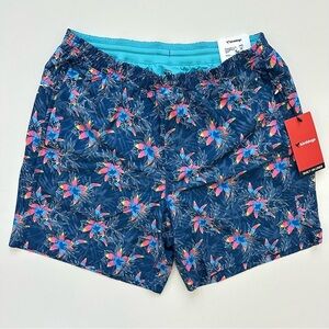 Birddogs Men’s Floral Blue Shorts Size XXL